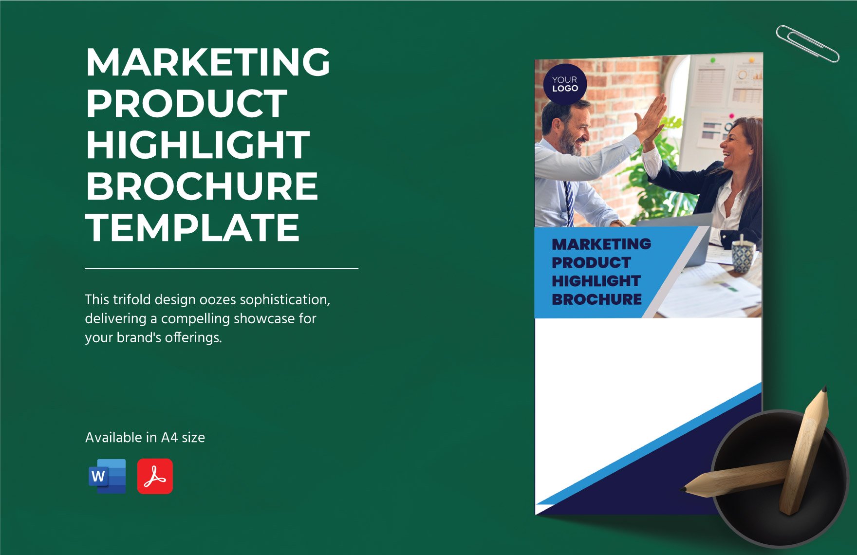 Marketing Product Highlight Brochure Template