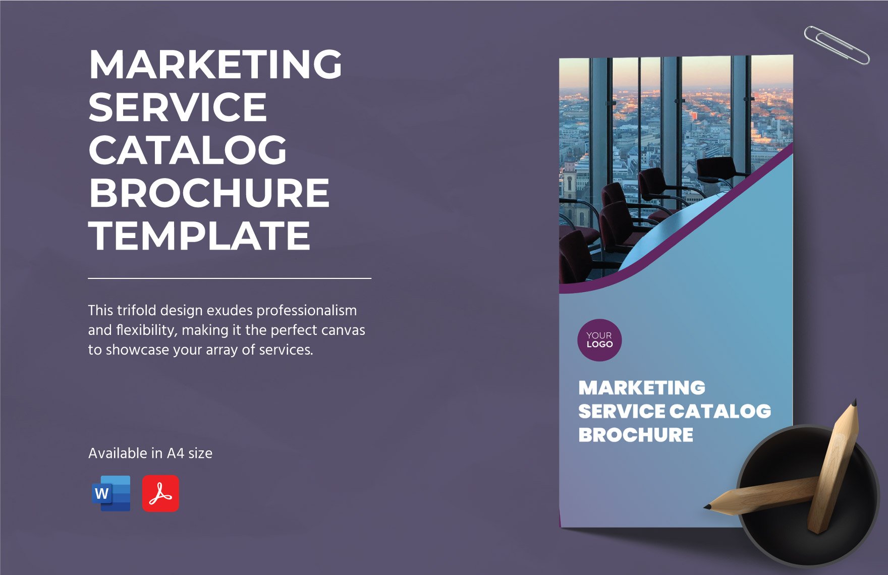 Marketing Service Catalog Brochure Template