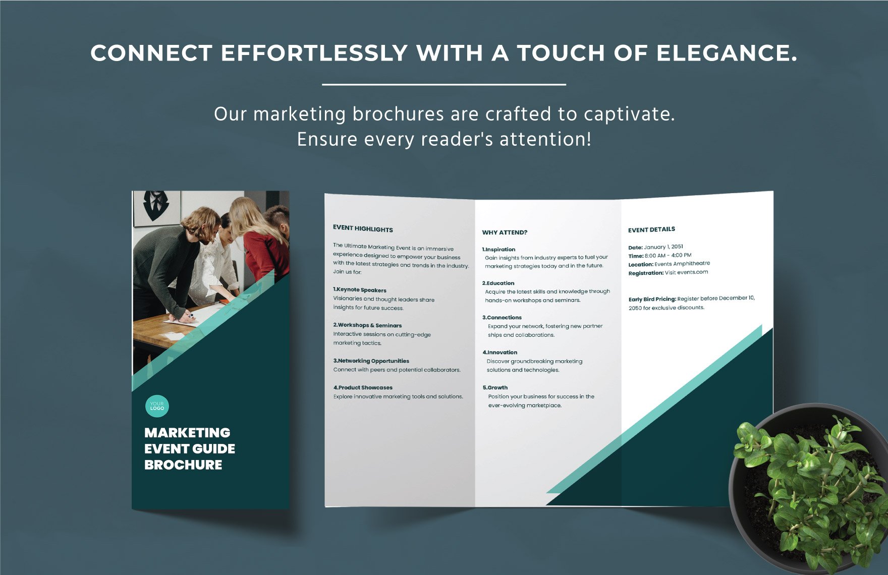 Marketing Event Guide Brochure Template