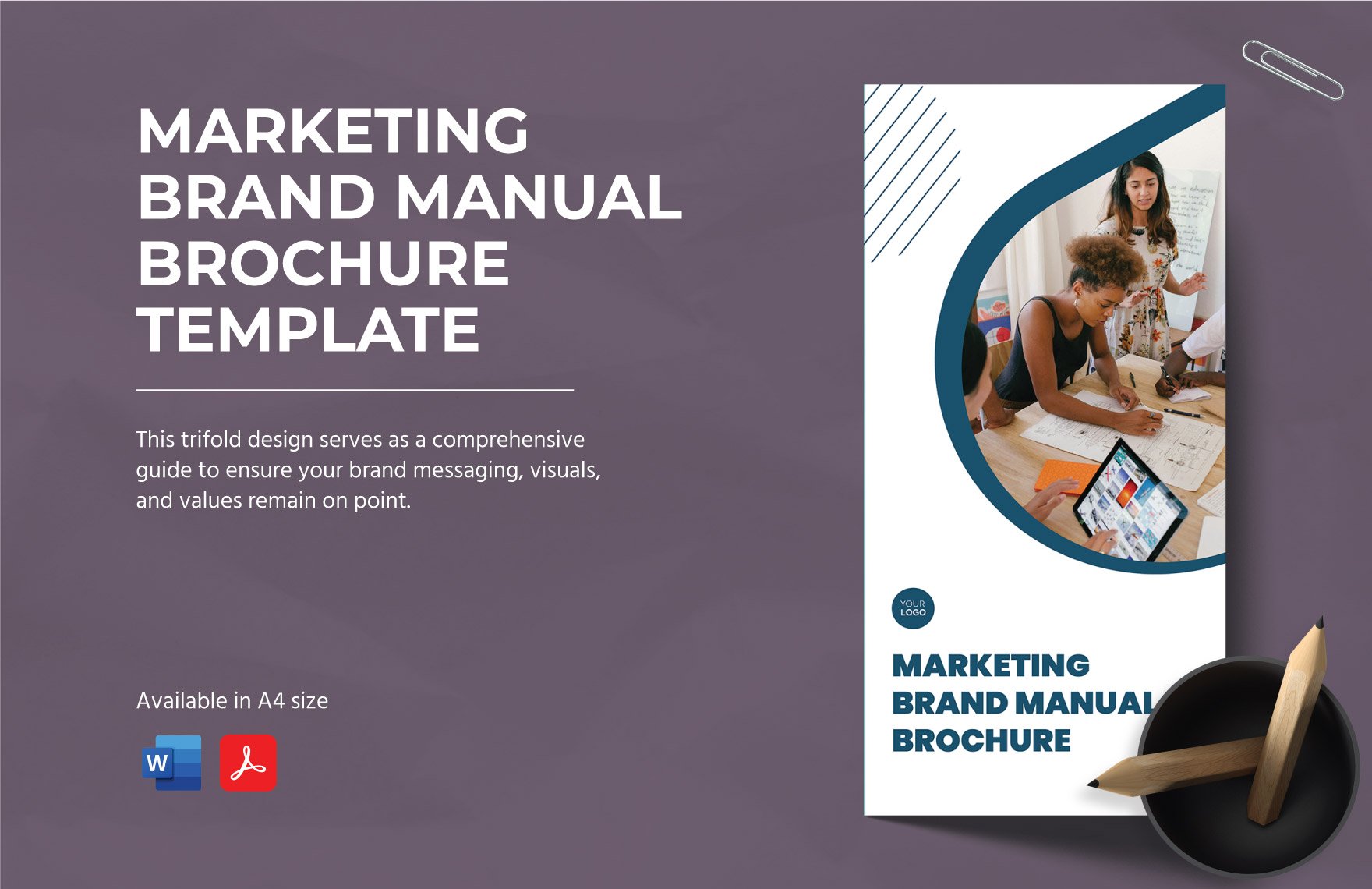 Marketing Brand Manual Brochure Template