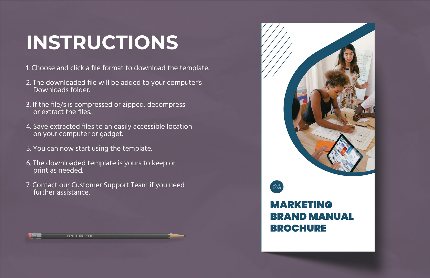 Marketing Brand Manual Brochure Template
