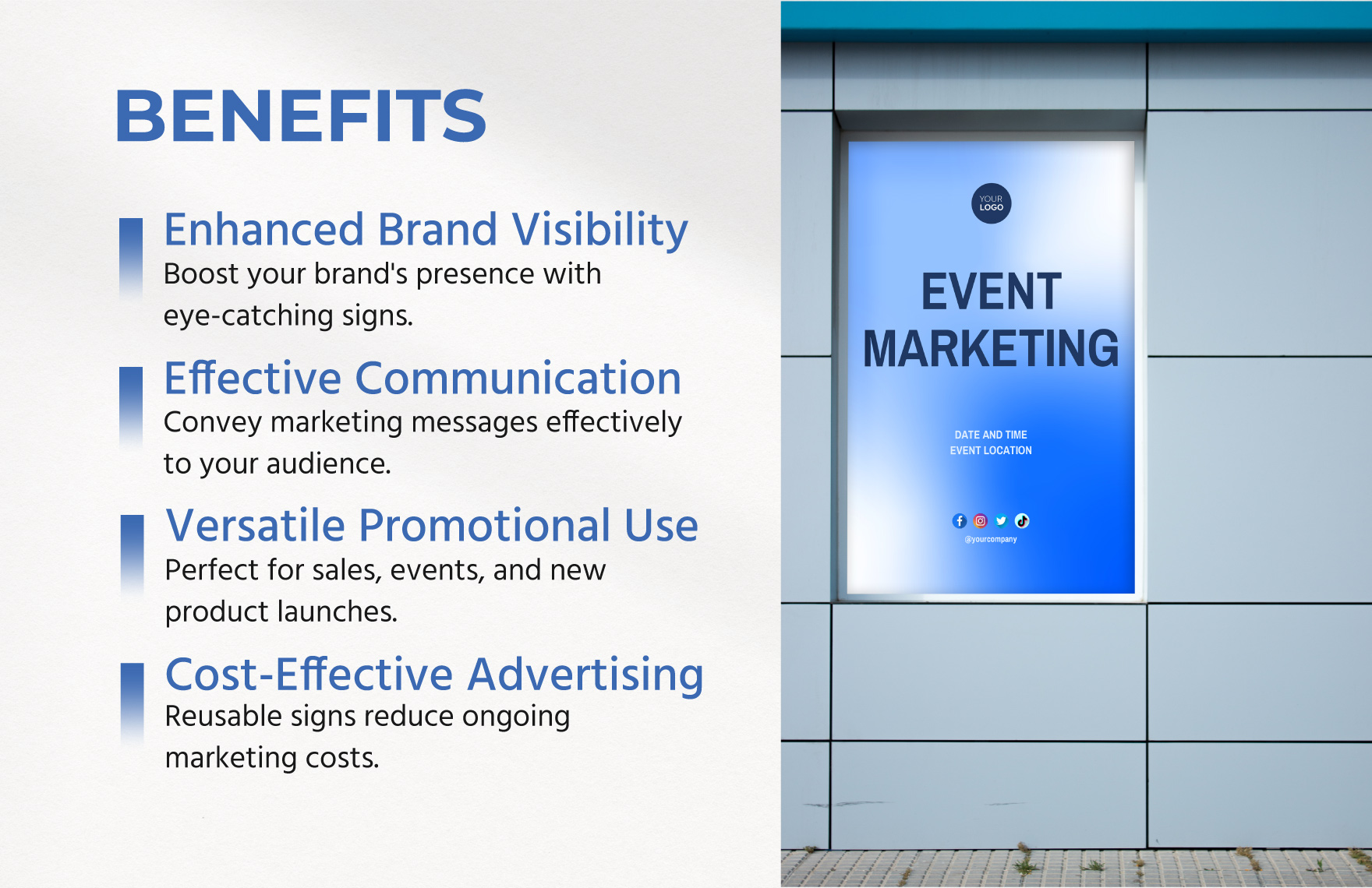 Event Marketing Sign Template