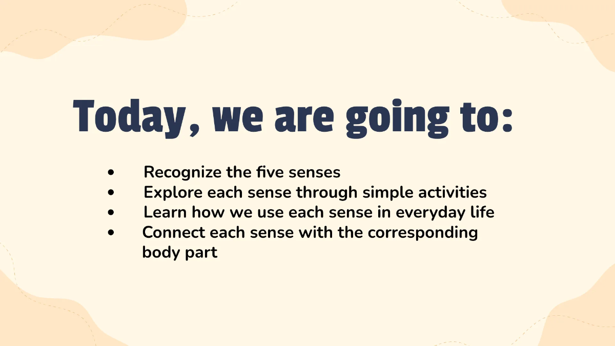 Free The Five Senses Template to Edit Online