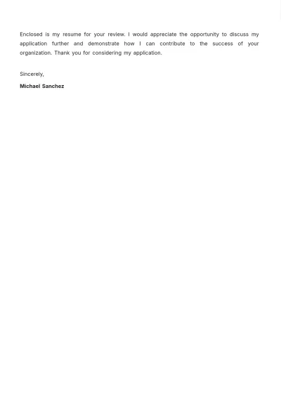 Free Letter to HR for Job Opportunity Template to Edit Online