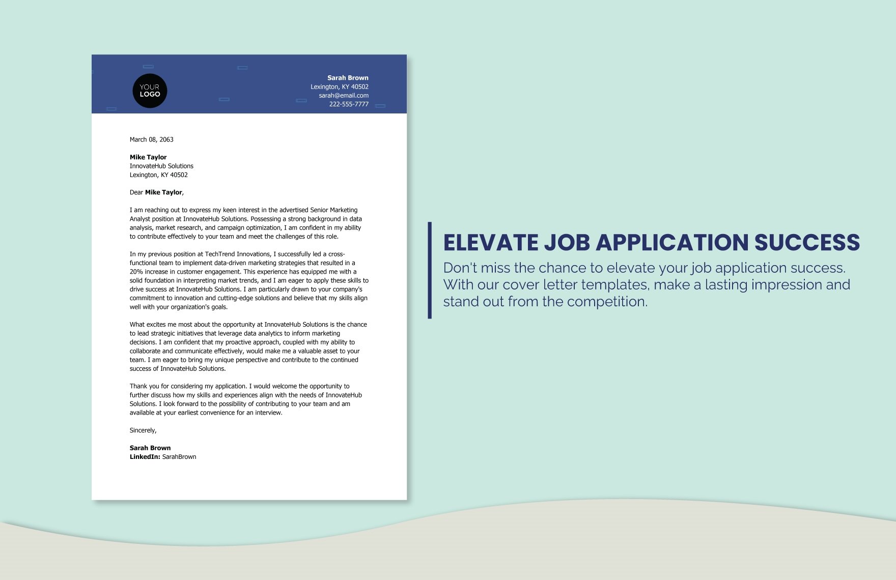 Job Application Cover Letter Template