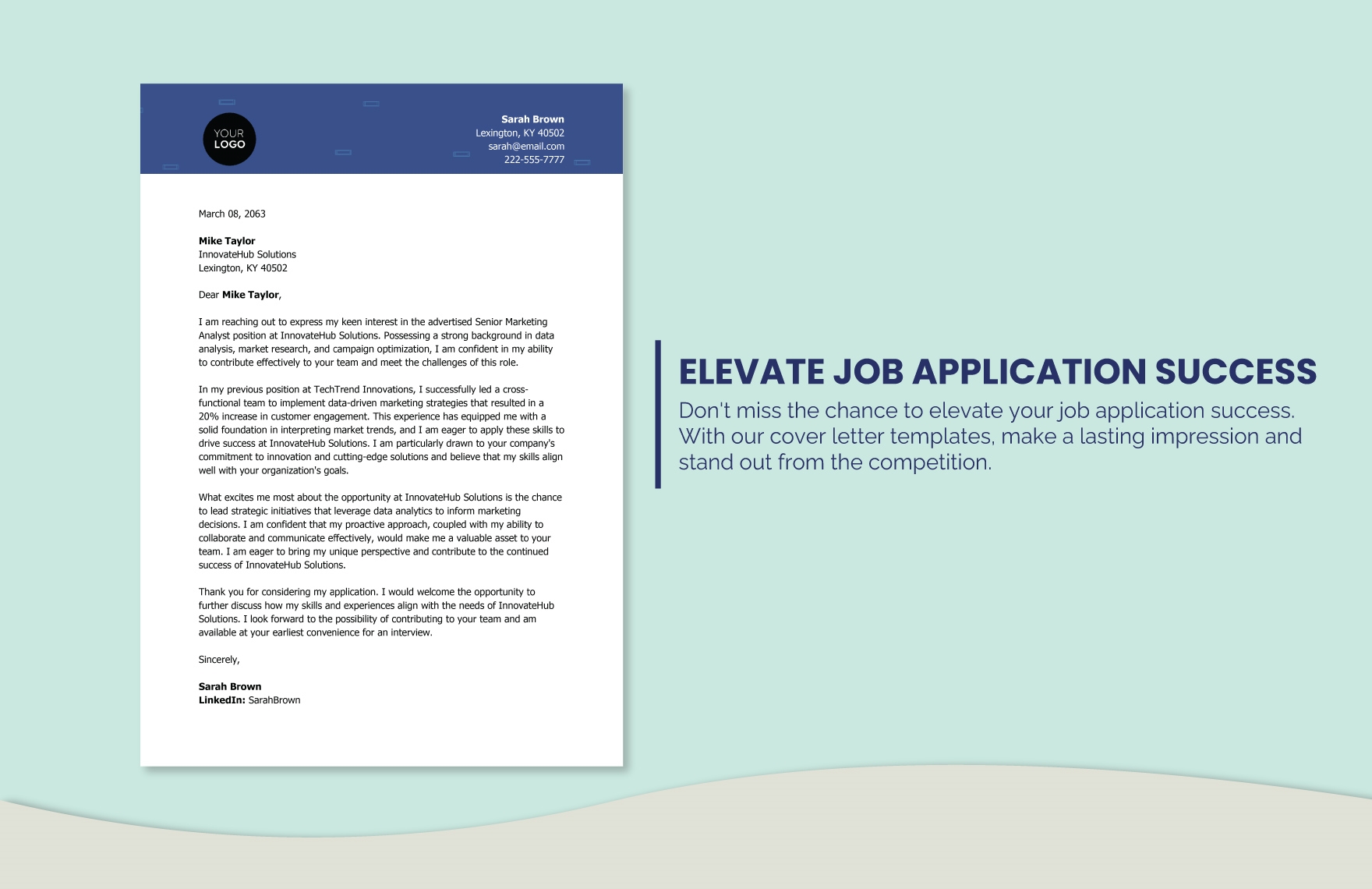 Job Application Cover Letter Template In Word PDF Google Docs Job Application Cover Letter Template In Word PDF Google Docs