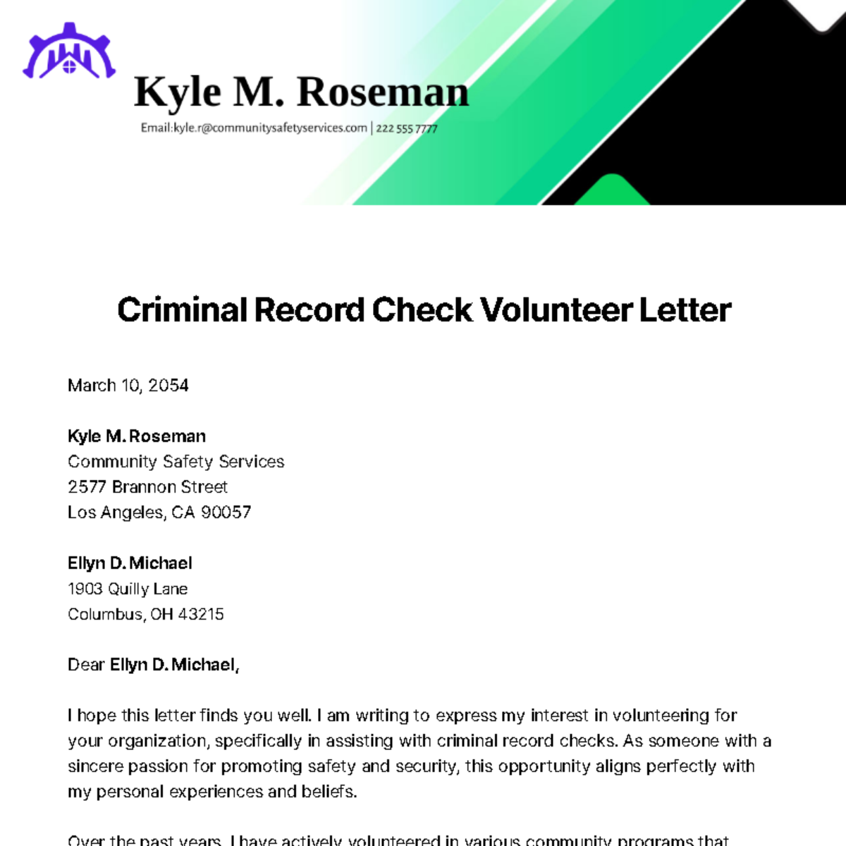 FREE Volunteer Letter Templates Examples Edit Online Download 