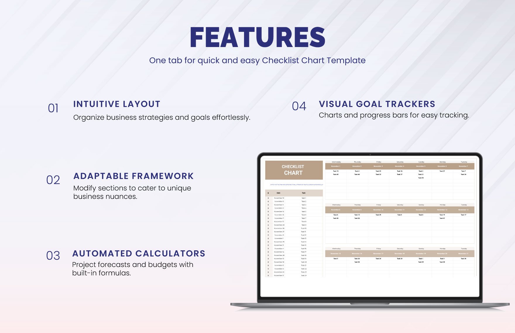 Checklist Chart Template