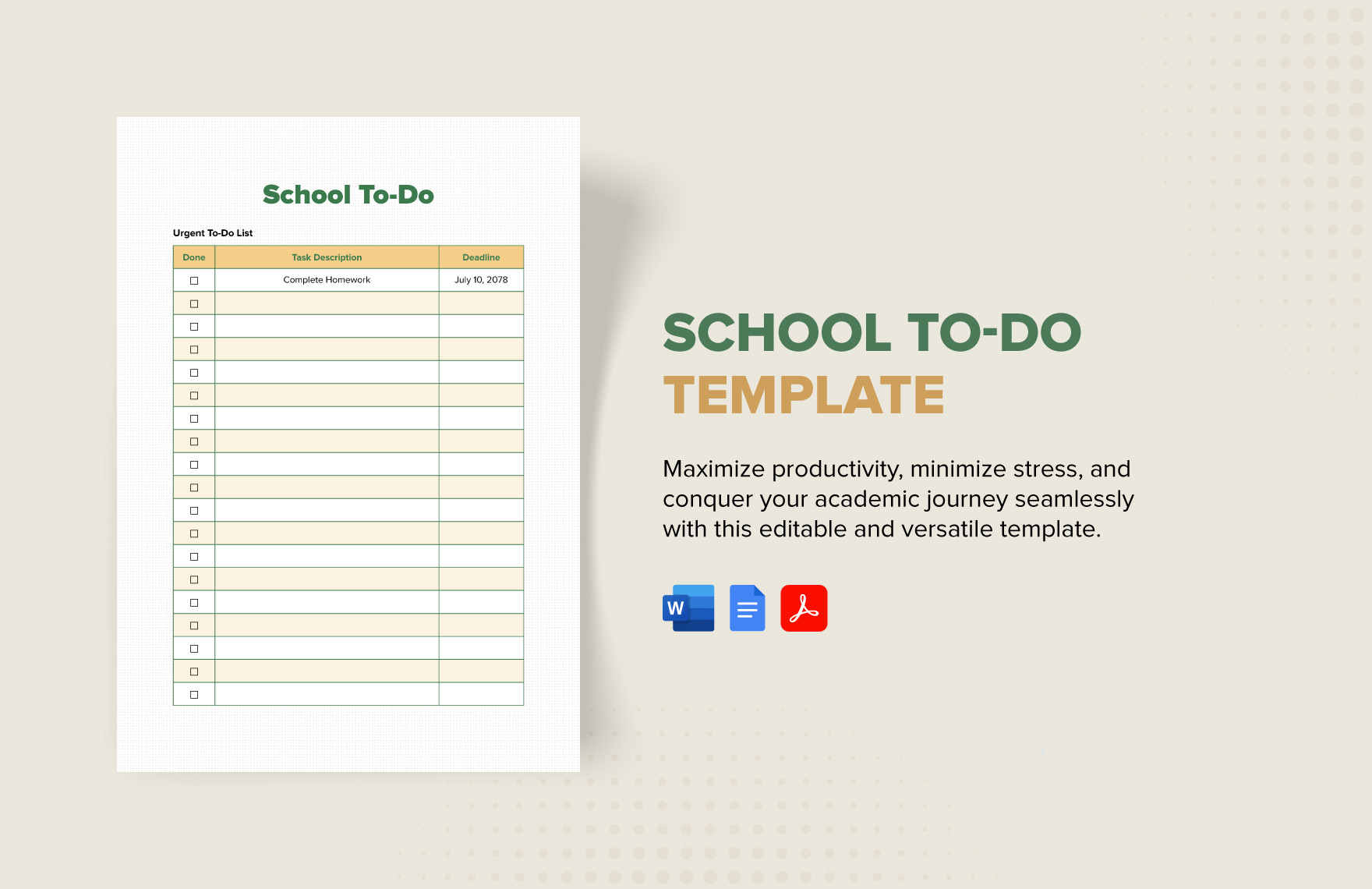 Free Editable List Templates In PDF To Download