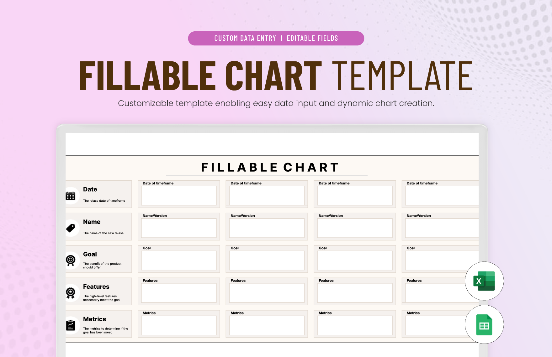Fillable Chart Template