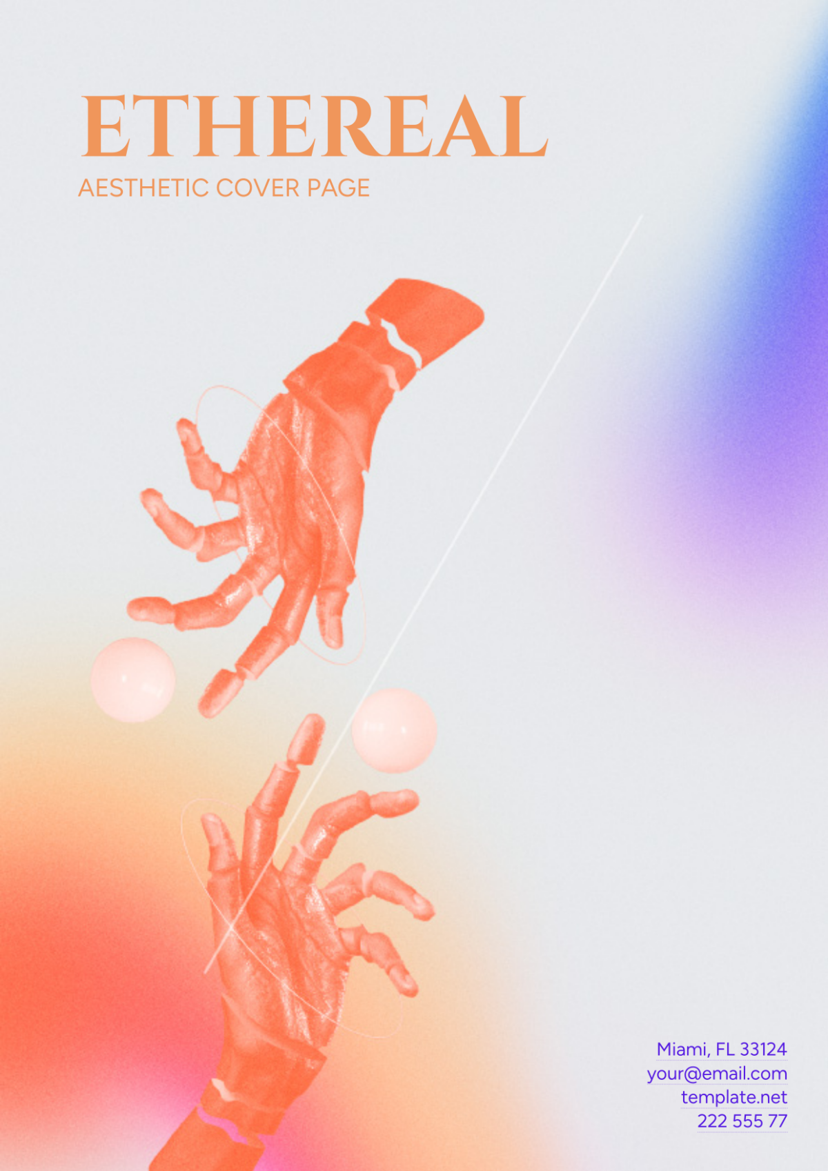 Ethereal Aesthetic Cover Page Template