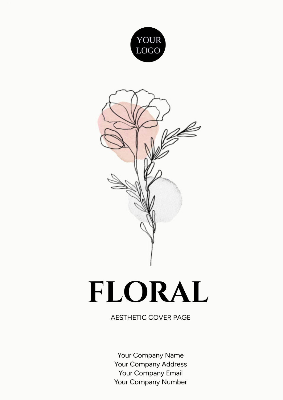 Floral Aesthetic Cover Page
