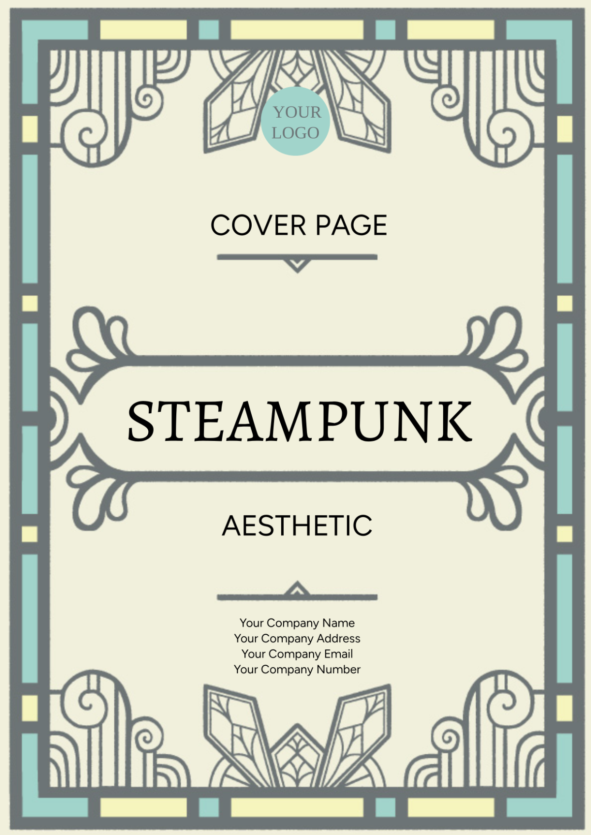 Steampunk Aesthetic Cover Page