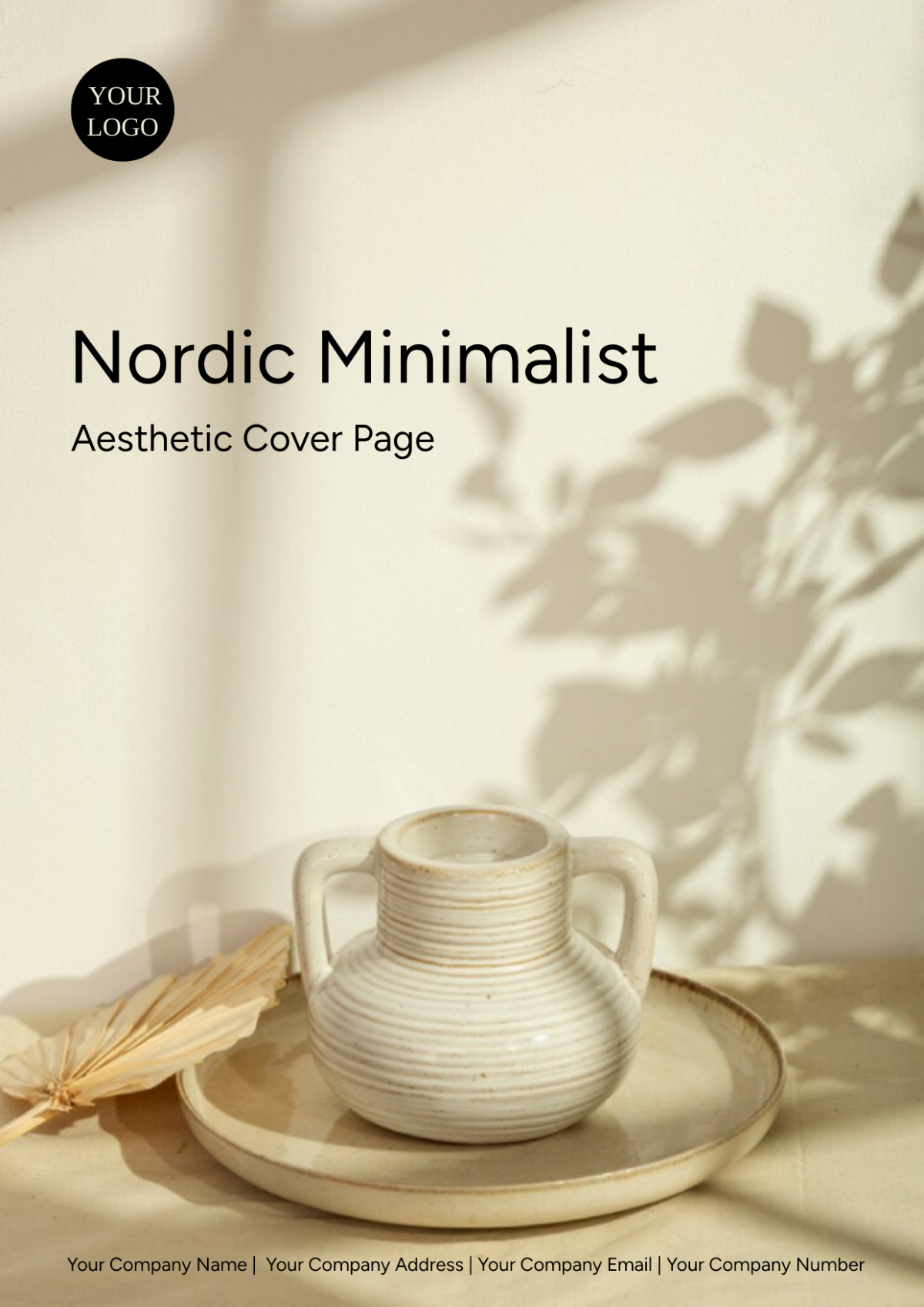 Nordic Minimalist Aesthetic Cover Page