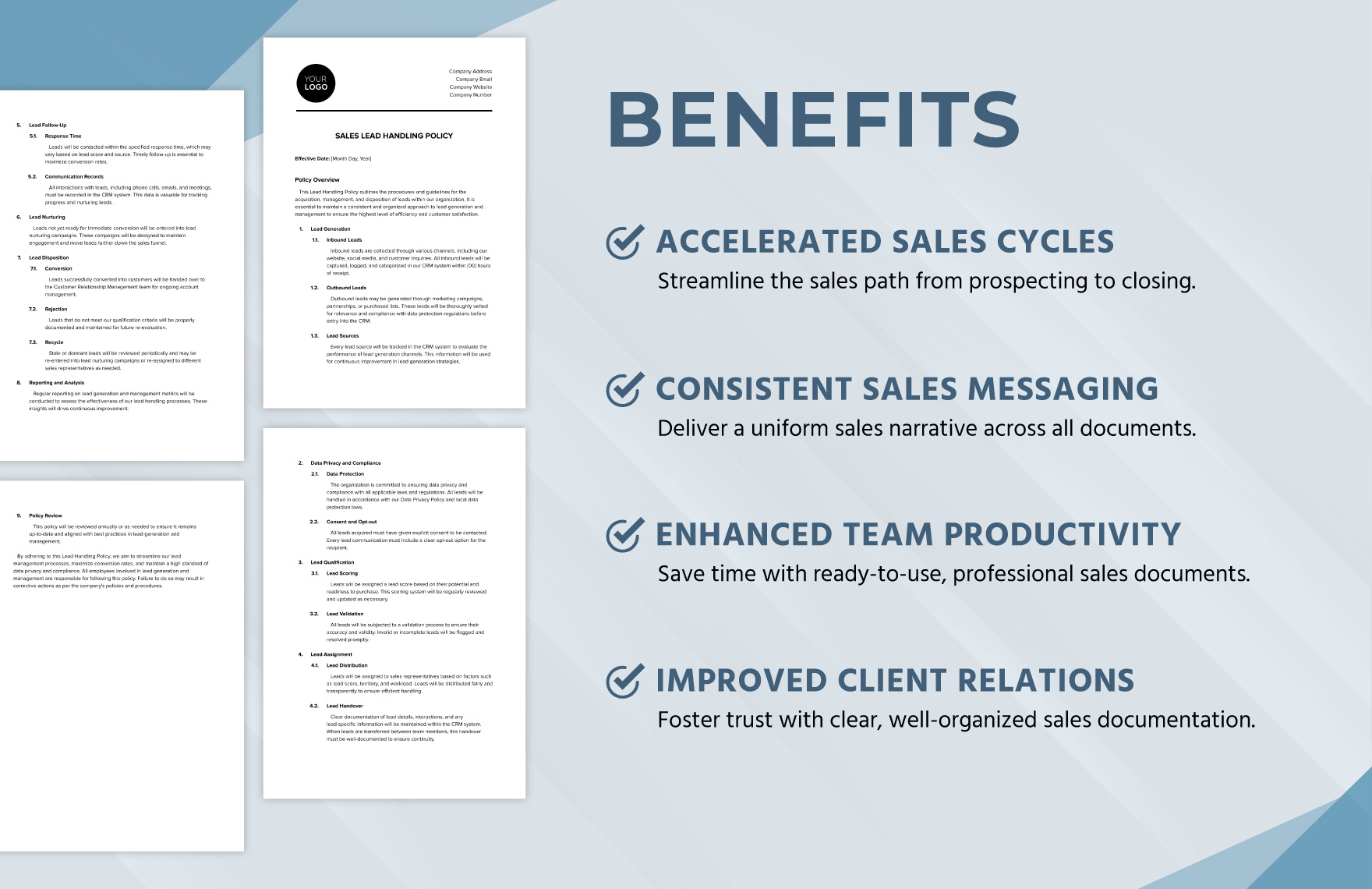 Sales Lead Handling Policy Template