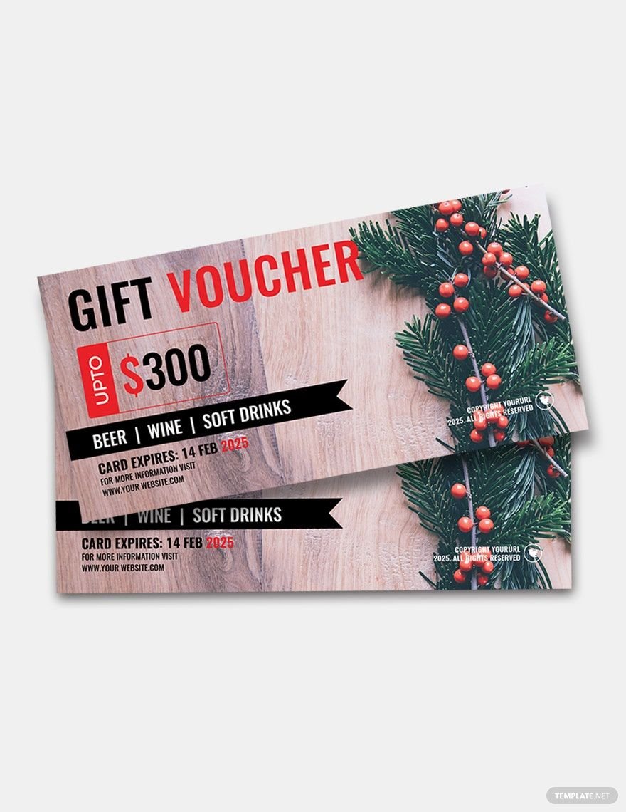 Printable Valentine Day Voucher Template in PSD