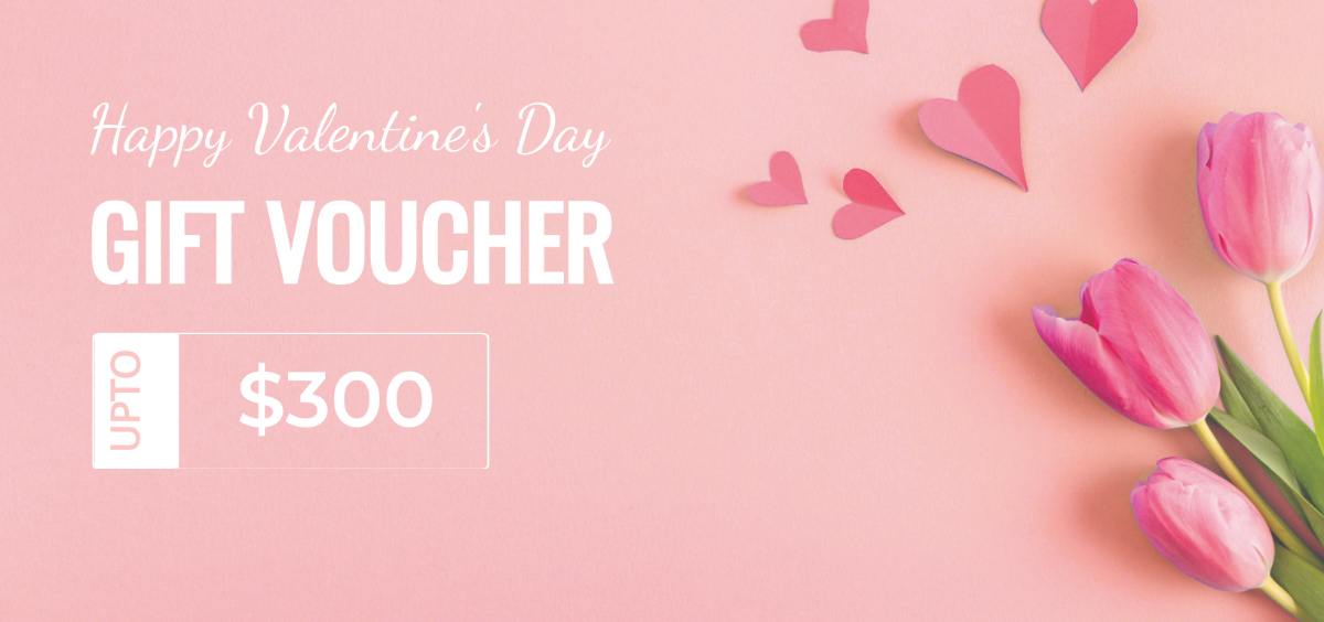 Editable Valentine Day Gift Voucher Template