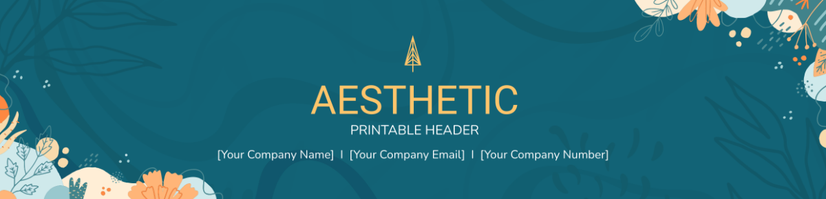 Aesthetic Printable Header