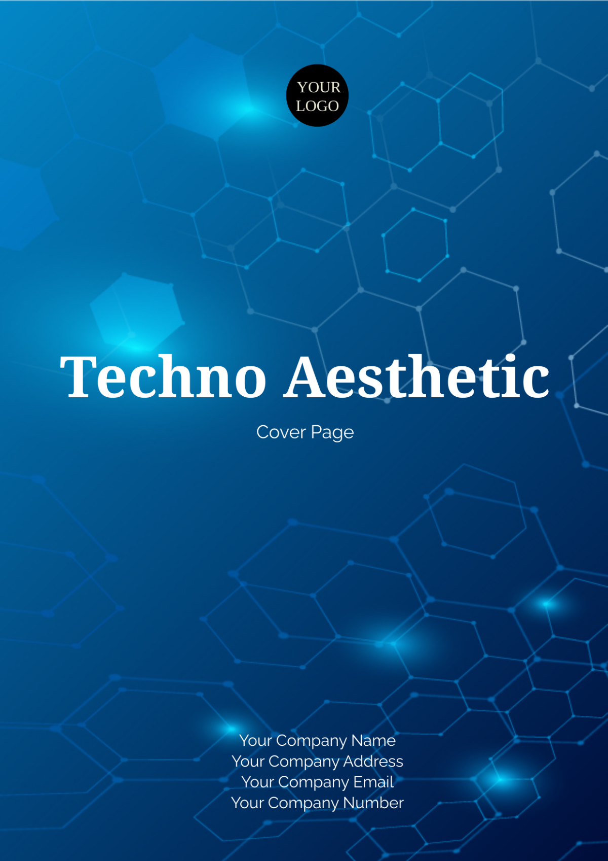 Techno Aesthetic Cover Page