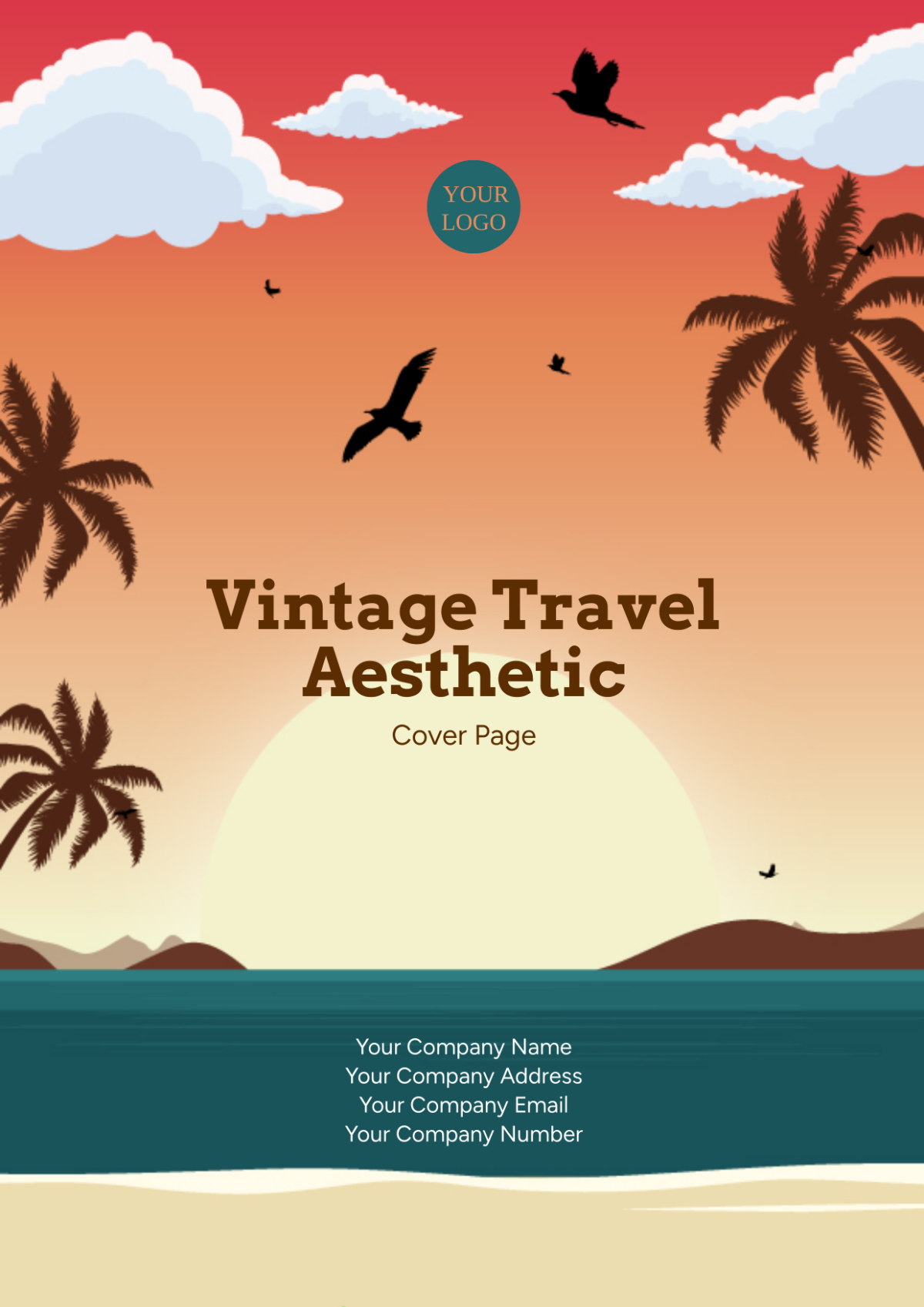 Vintage Travel Aesthetic Cover Page