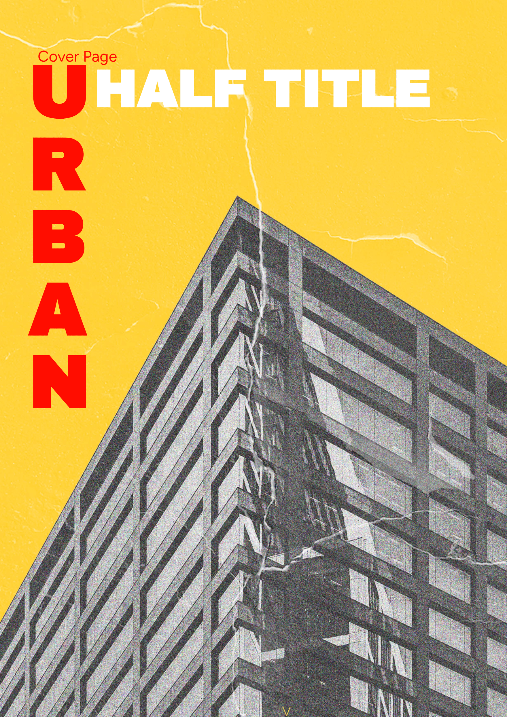 Urban Half Title Cover Page Template