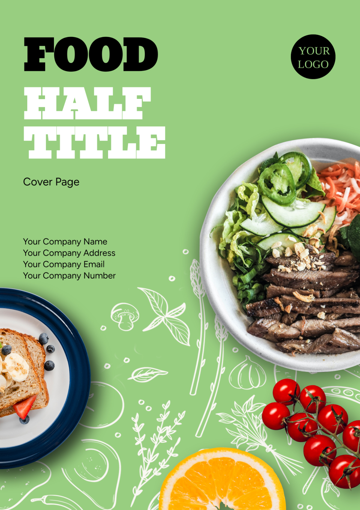 Food Half Title Cover Page