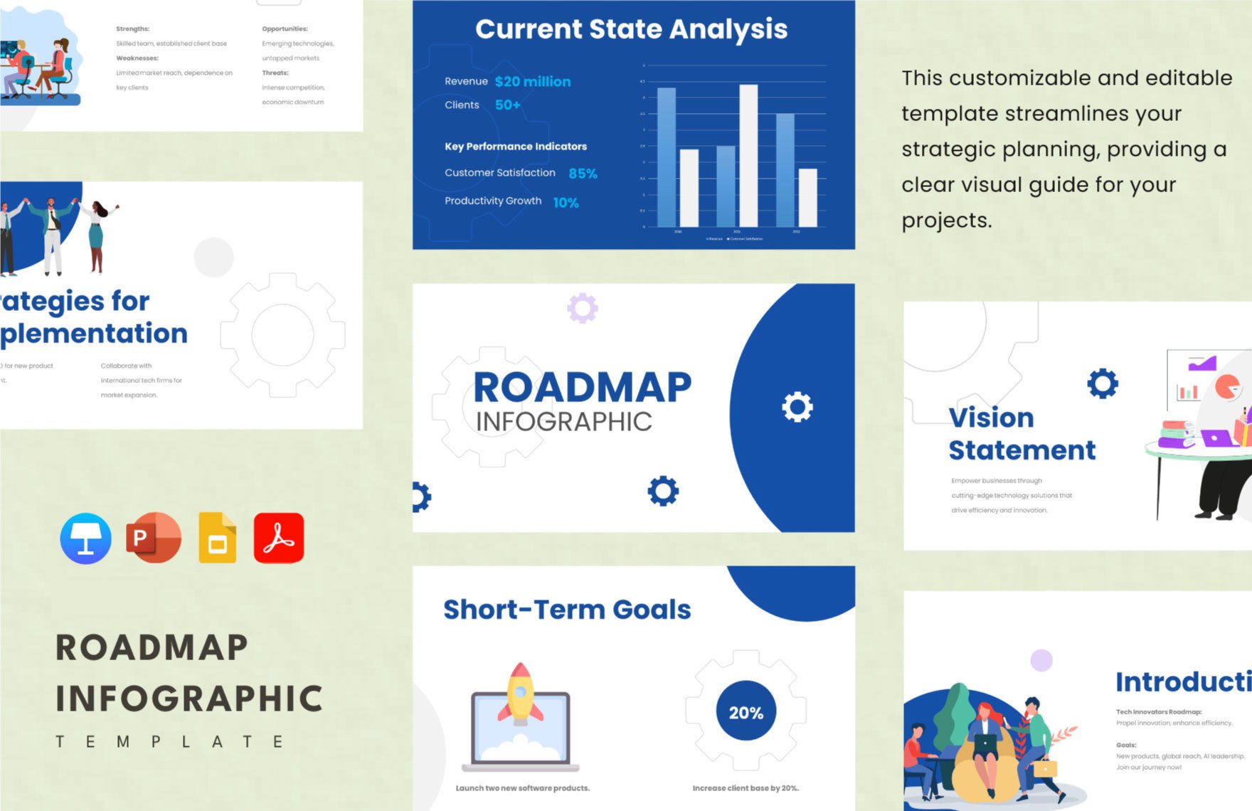 Free Roadmap Infographic Template