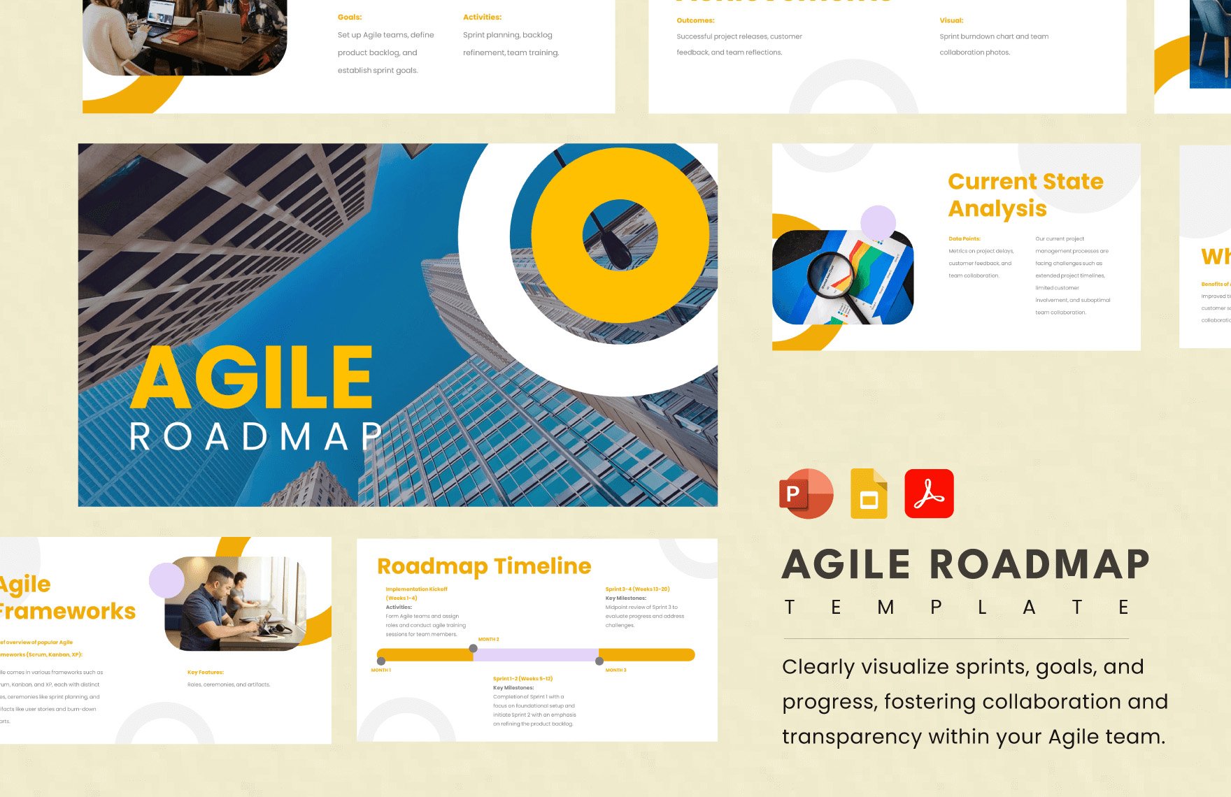 Free Agile Roadmap Template in PDF, PowerPoint, Google Slides