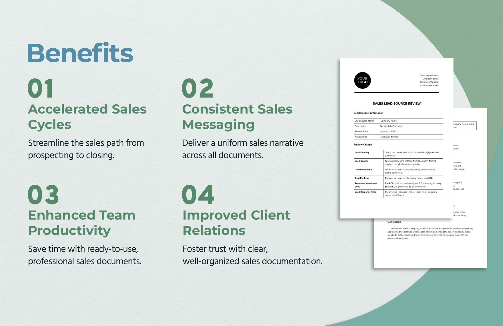 Sales Lead Source Review Template