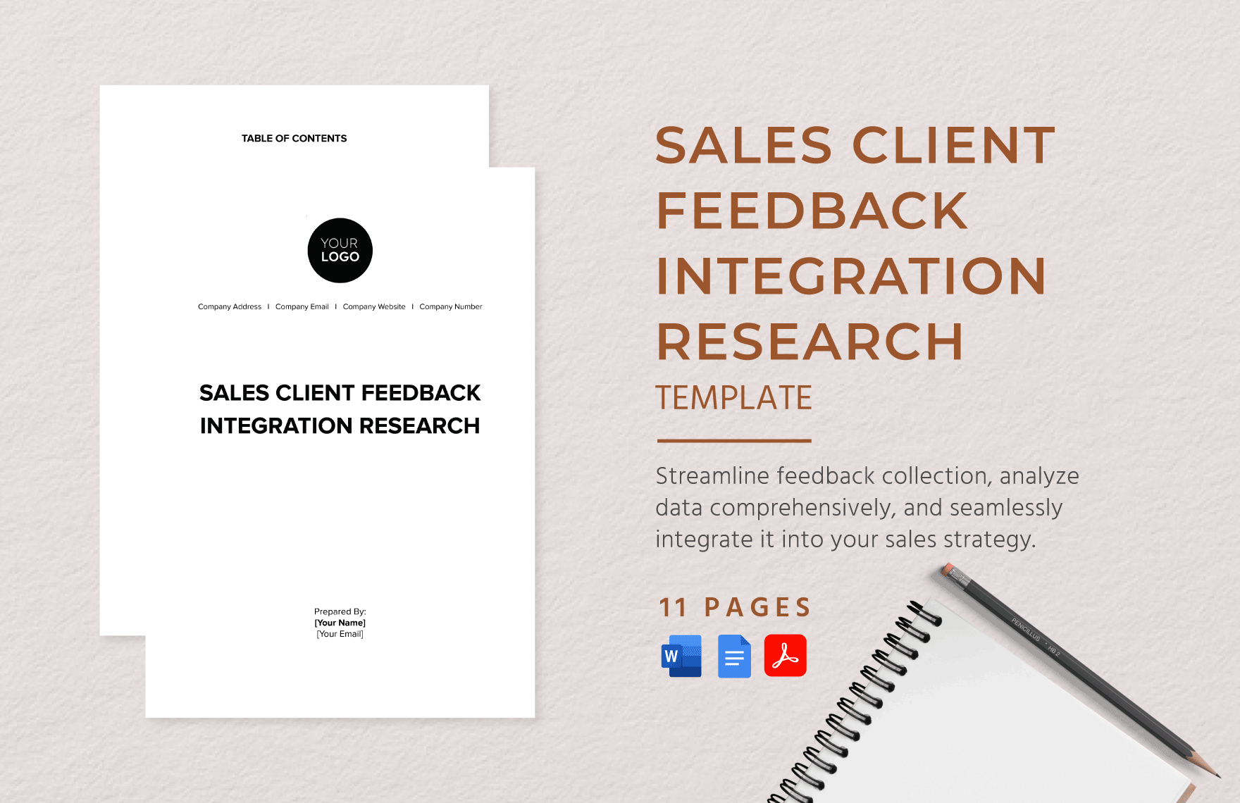 Sales Client Feedback Integration Research Template