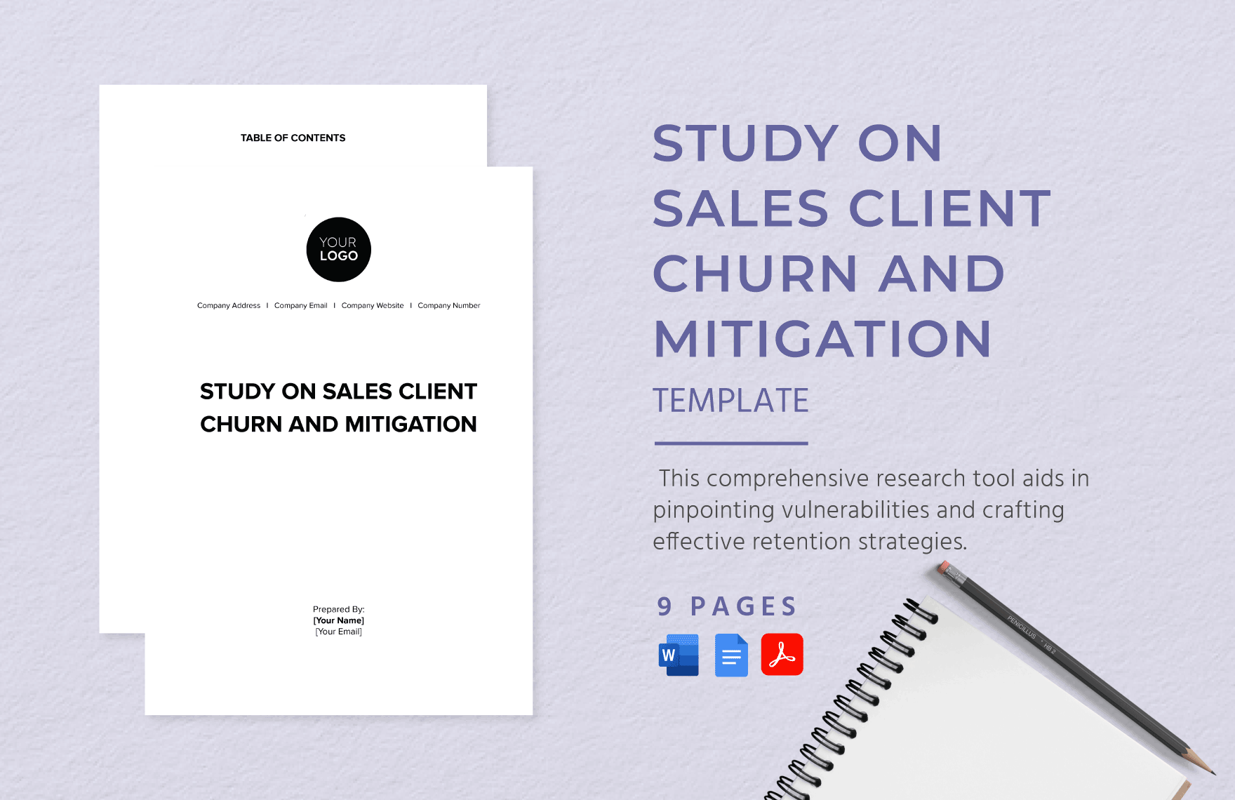 Study on Sales Client Churn and Mitigation Template