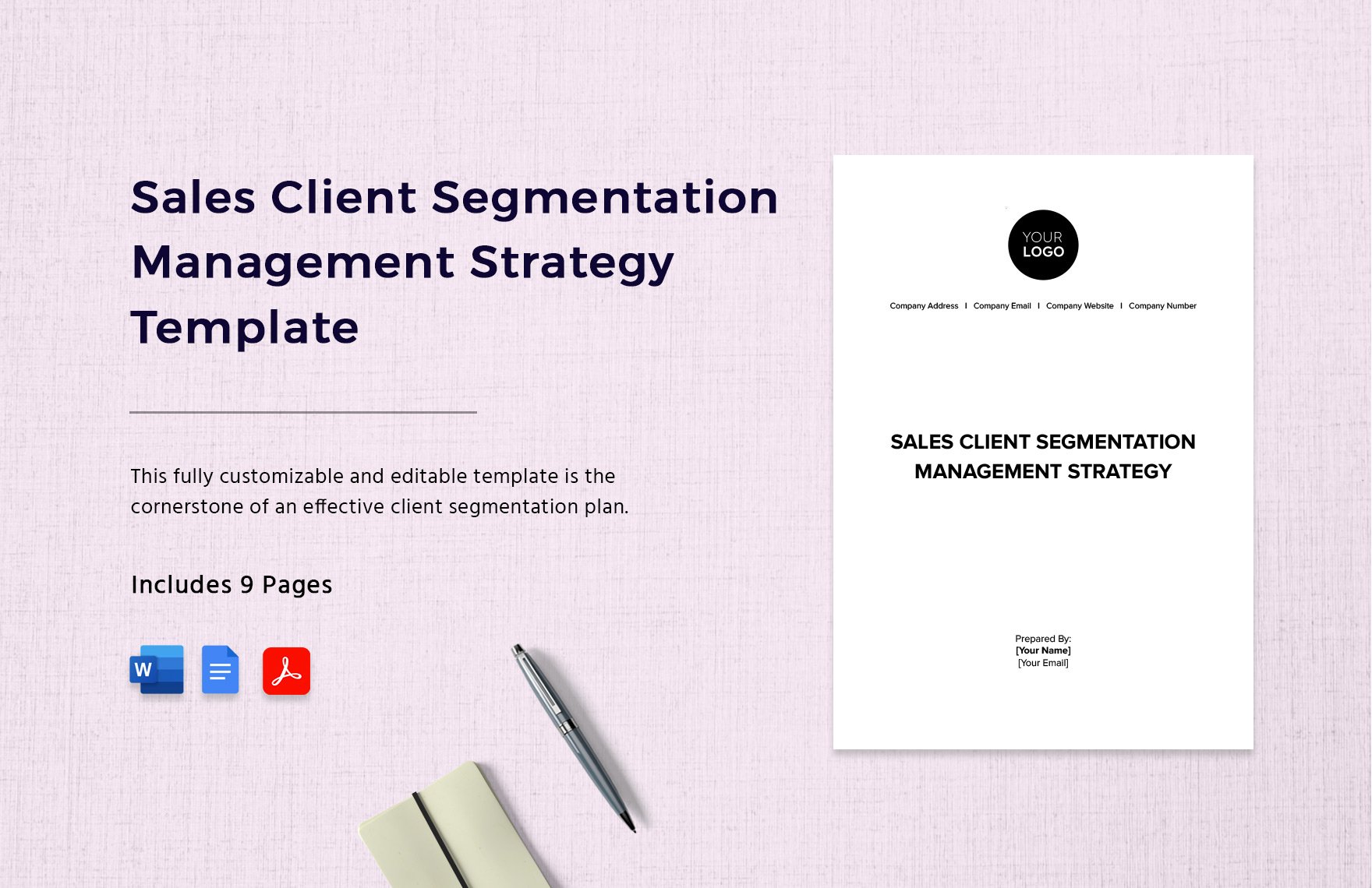 Sales Client Segmentation Management Strategy Template in Word, Google Docs, PDF