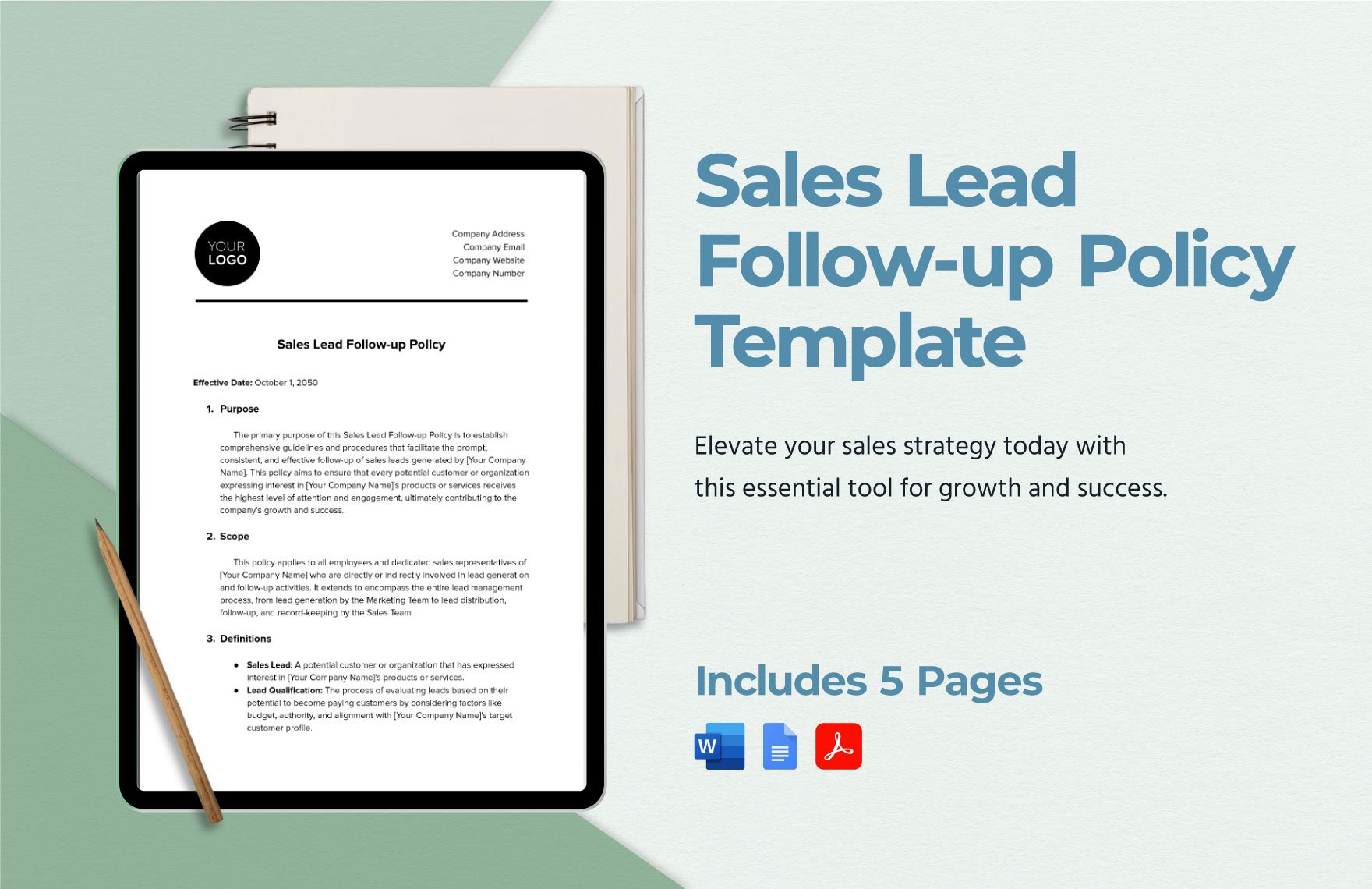 Sales Lead Follow-up Policy Template in Word, Google Docs, PDF