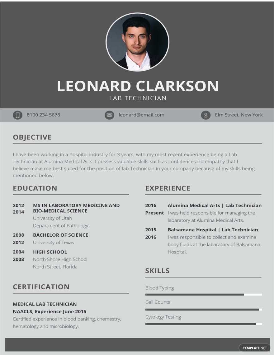 Internship Resume Template - PSD | Template.net