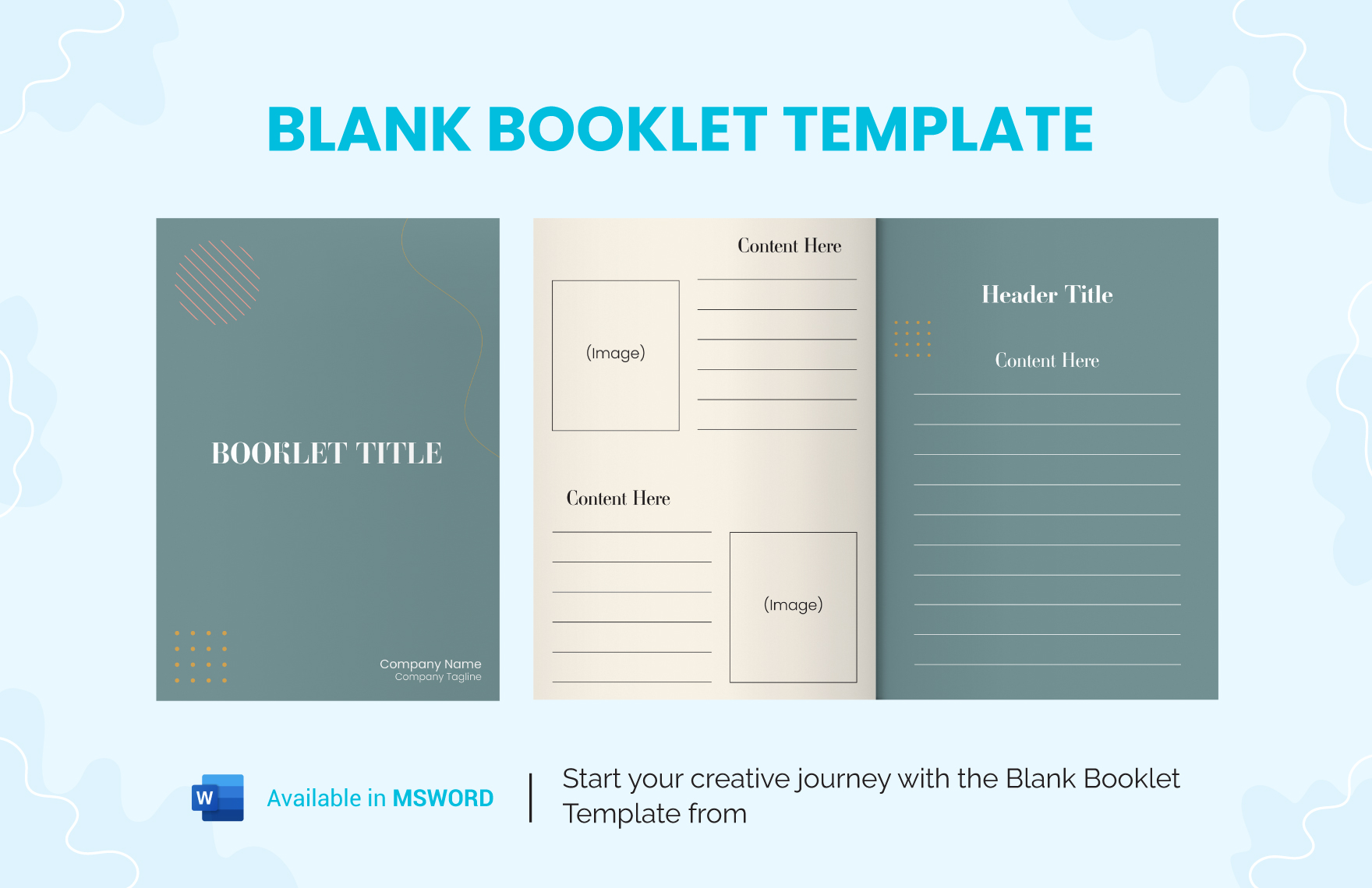 Blank Booklet Template In MS Word Download