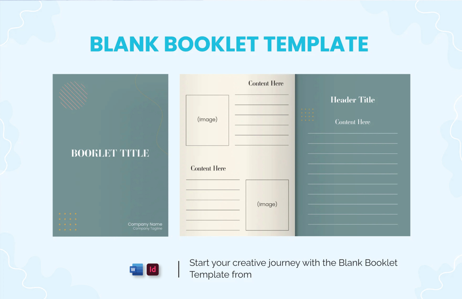 Free Blank Booklet Template in Word, InDesign