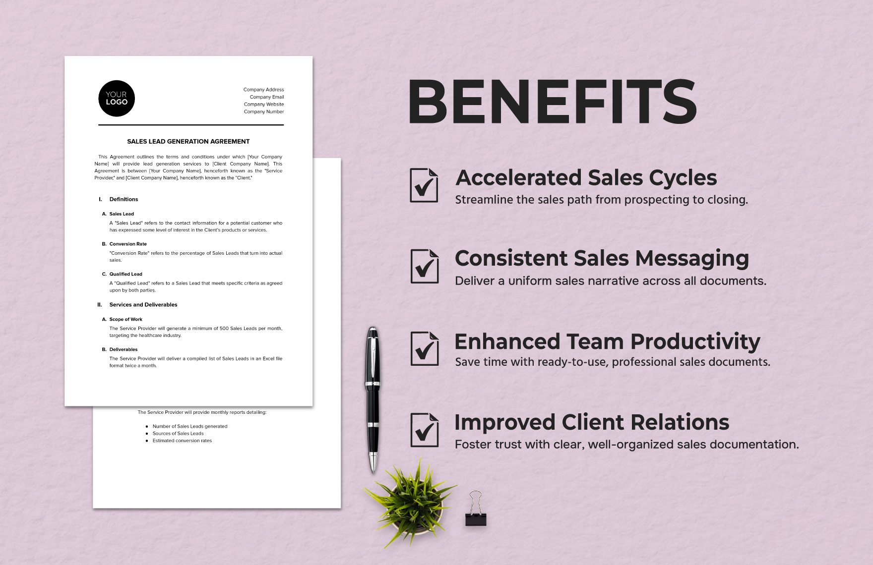 Sales Lead Generation Agreement Template