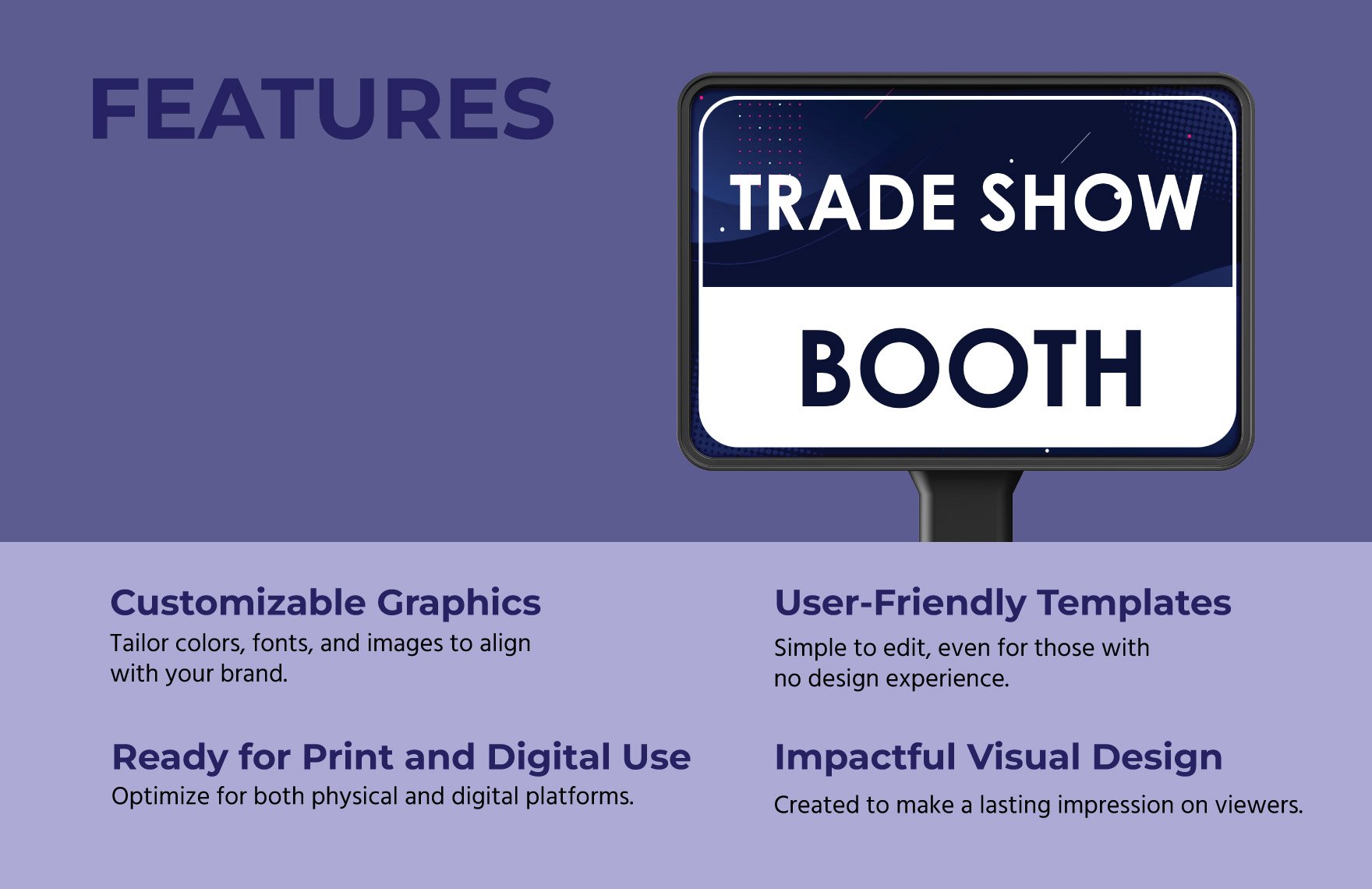 Trade Show Booth Marketing Sign Template