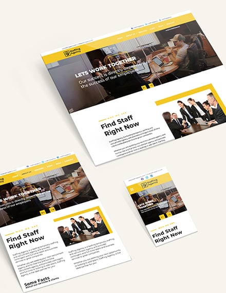 Sample Staffing Agency Bootstrap Landing Page
