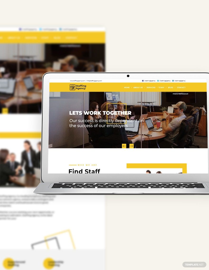 Staffing Agency Bootstrap Landing Page Template