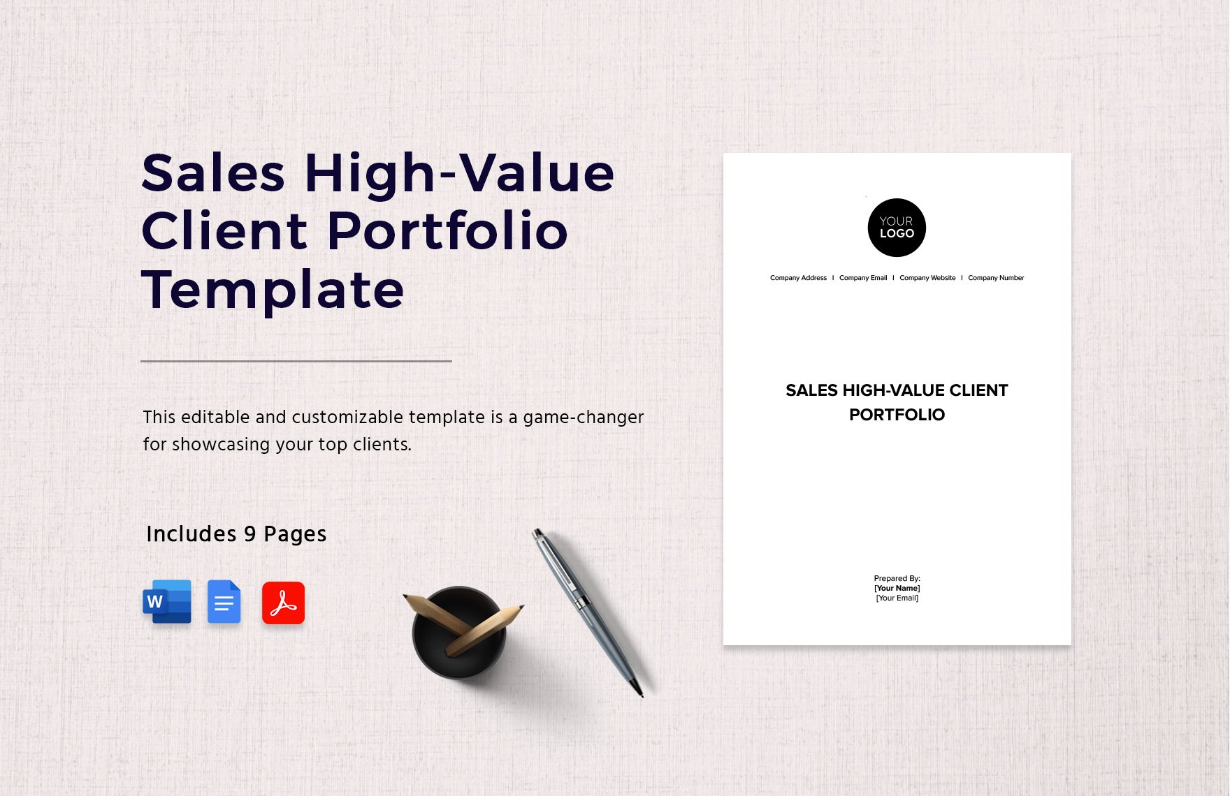 Sales High-Value Client Portfolio Template