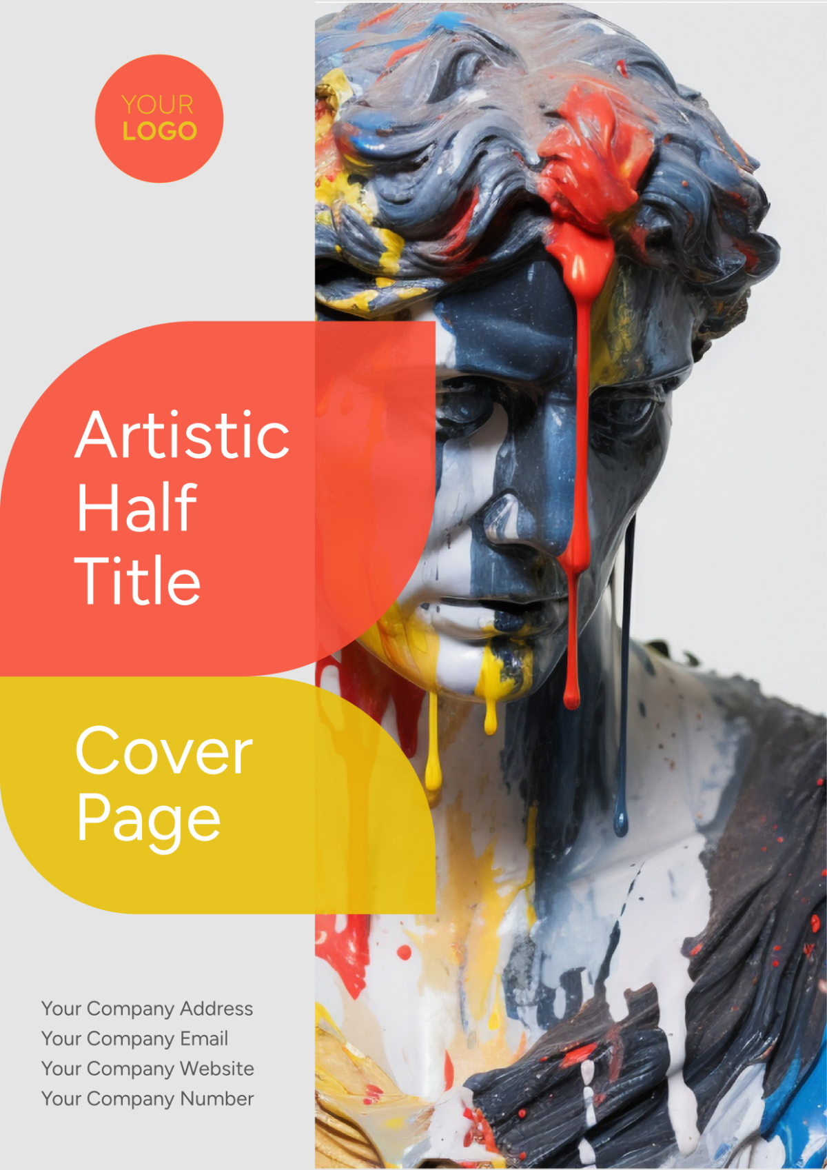 Artistic Half Title Cover Page