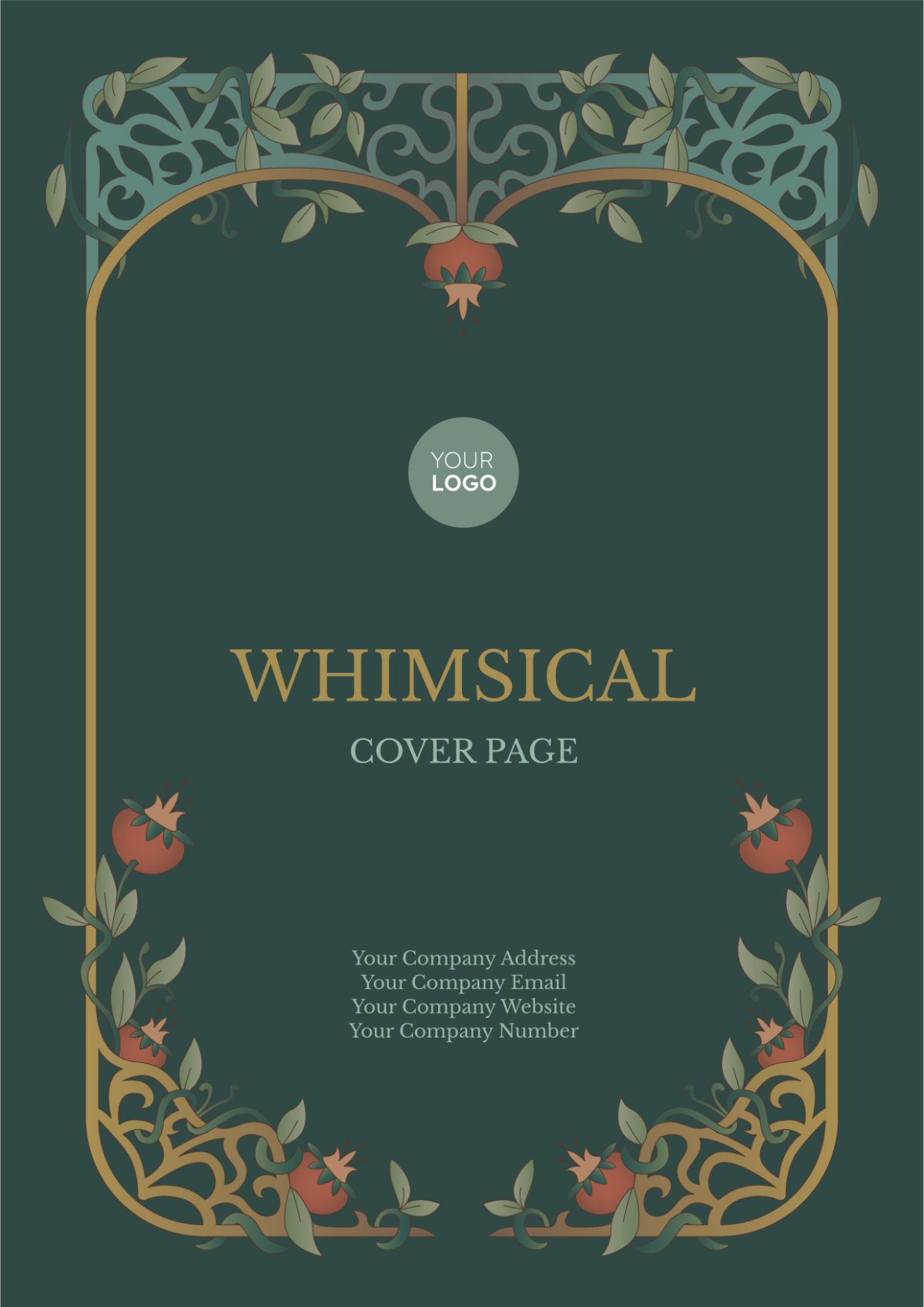 Whimsical Half Title Cover Page