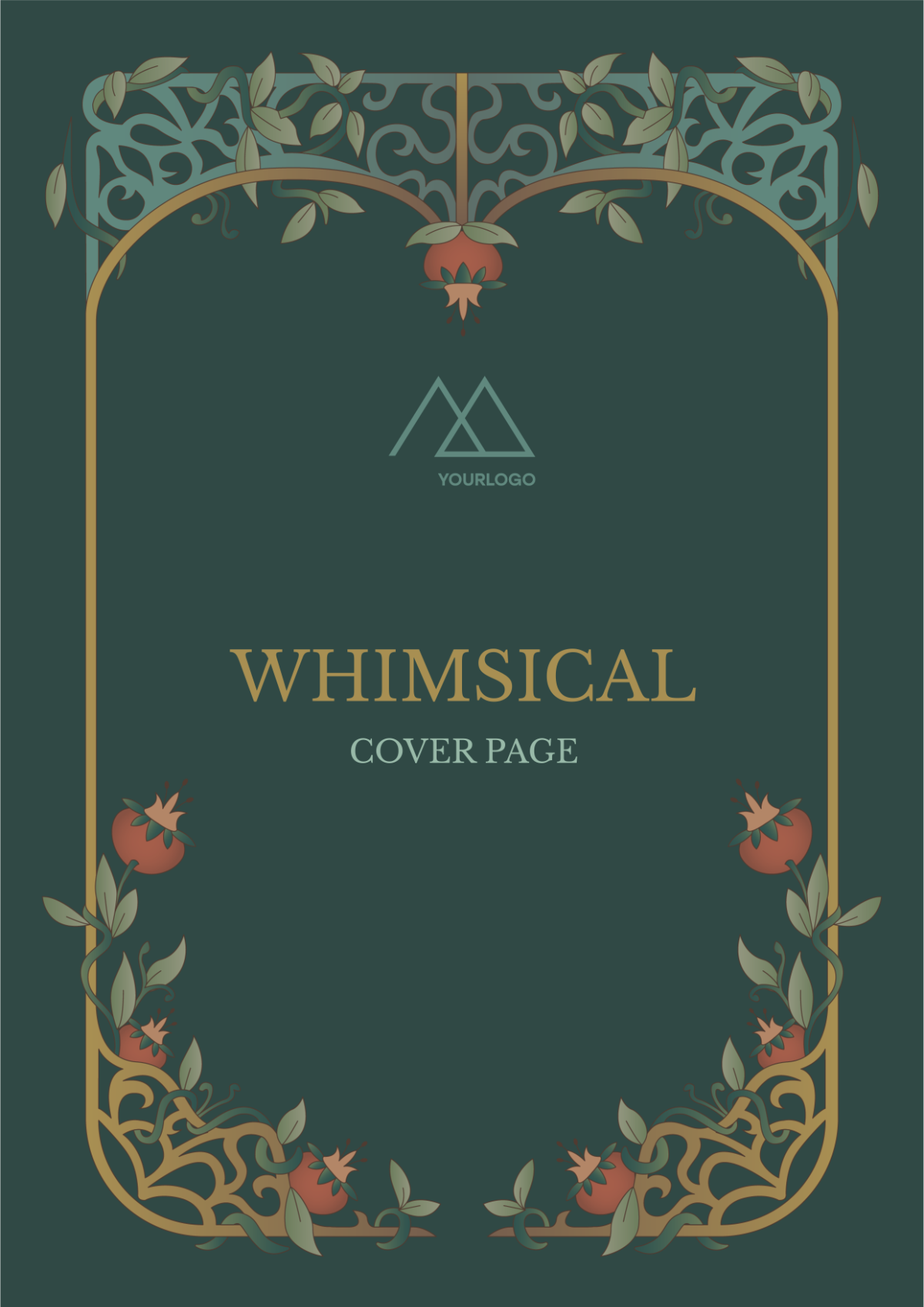 Whimsical Half Title Cover Page Template