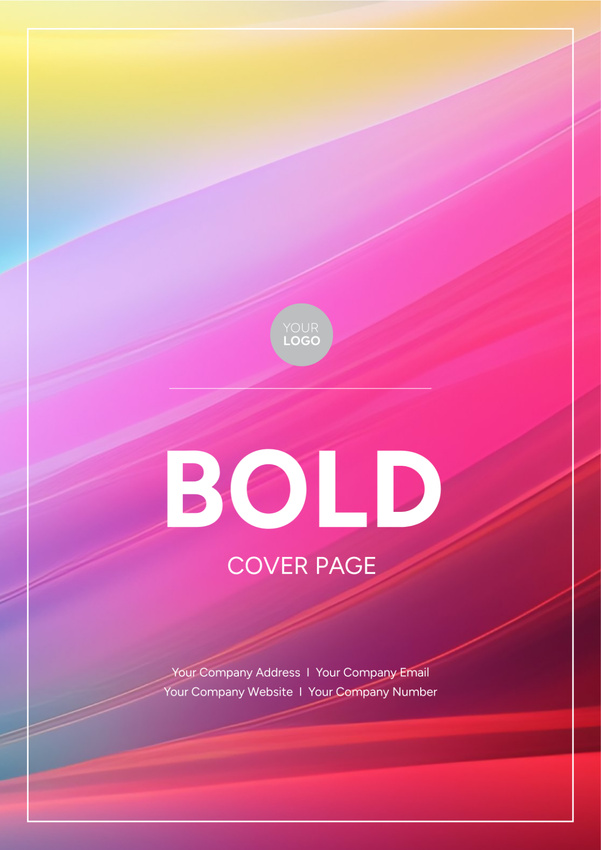 Bold Half Title Cover Page