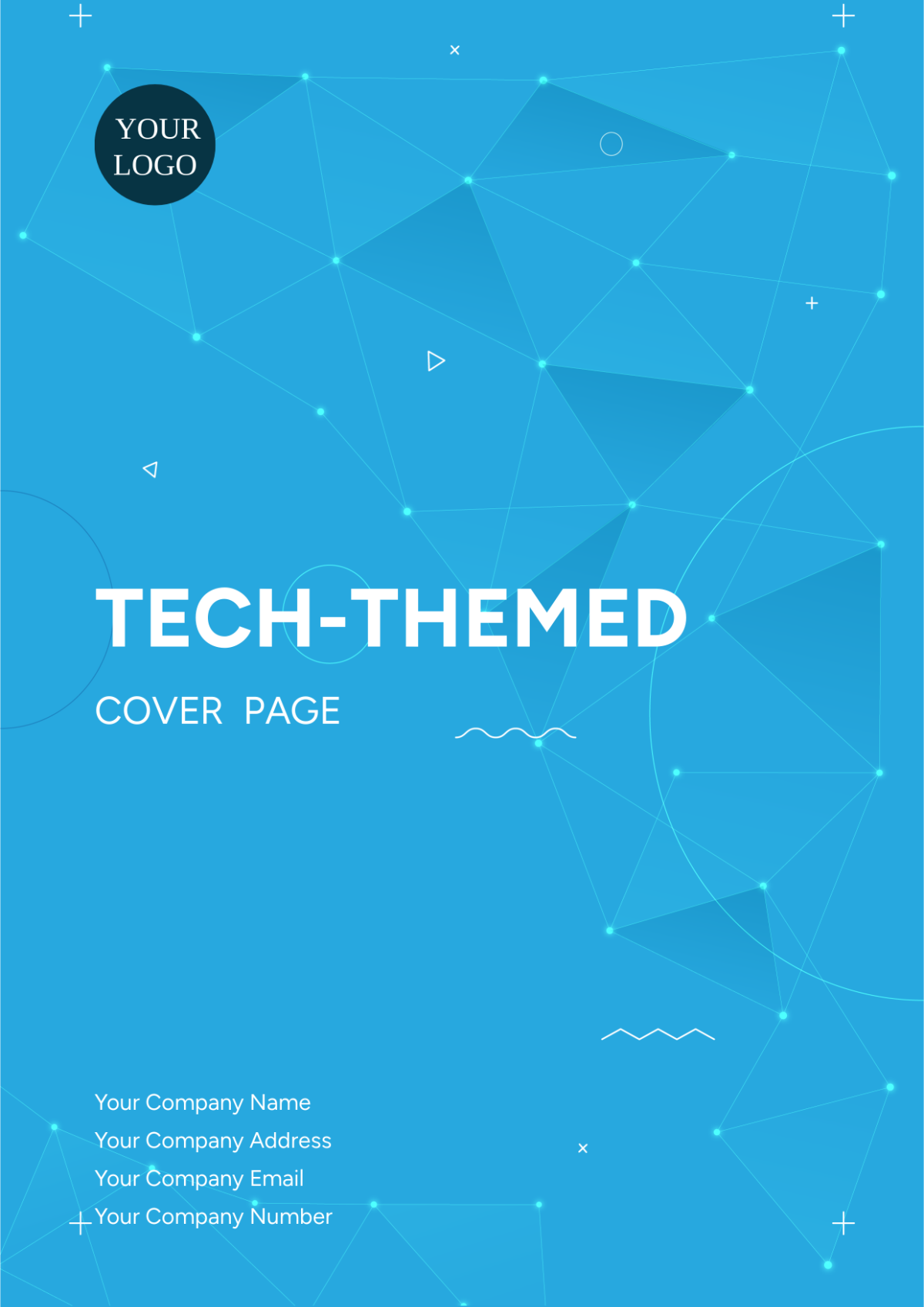 Tech-themed Half Title Cover Page
