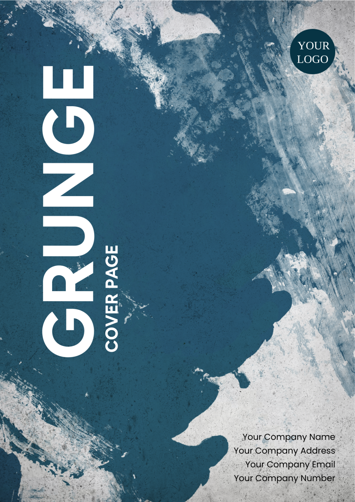 Grunge Half Title Cover Page