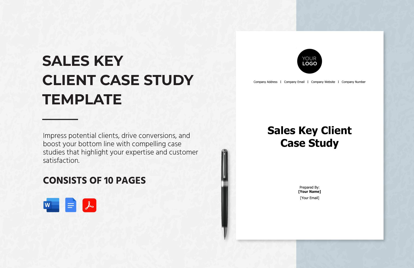 Sales Key Client Case Study Template