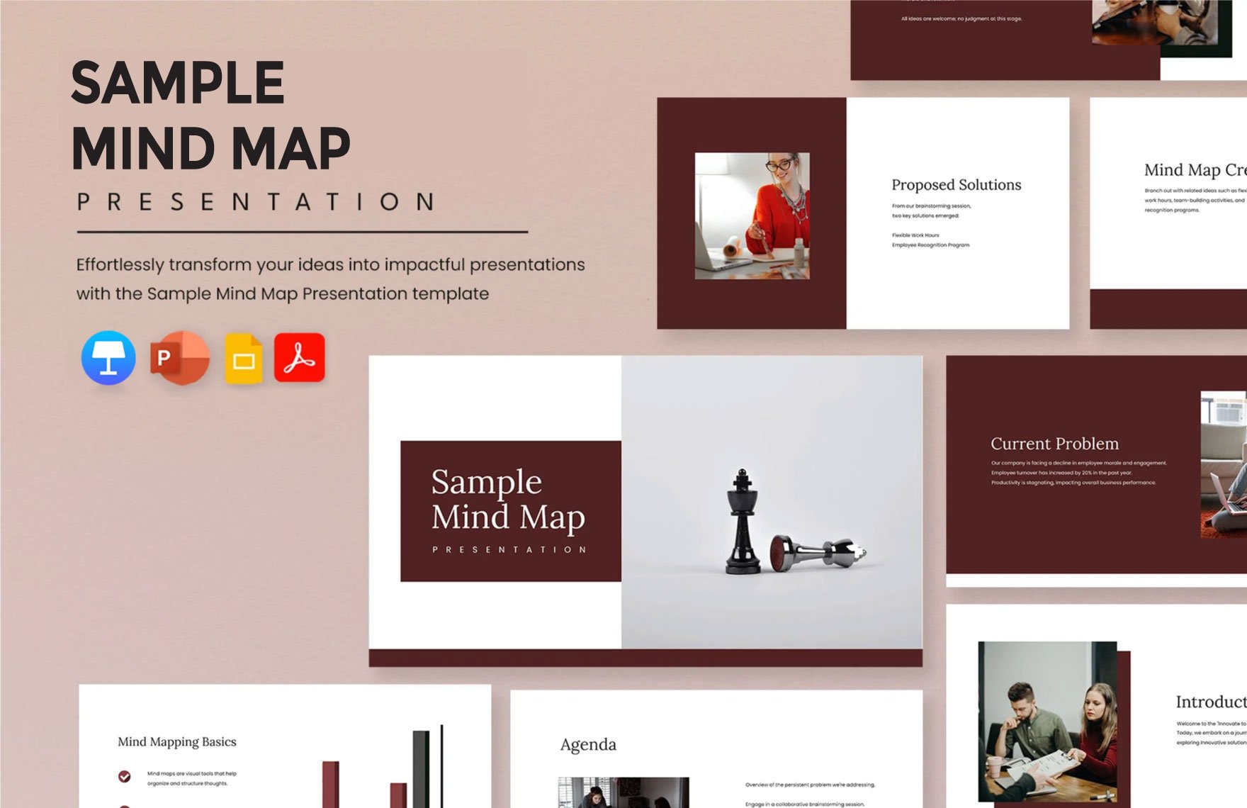 Free Sample Mind Map Template in PDF, PowerPoint, Google Slides, Apple Keynote