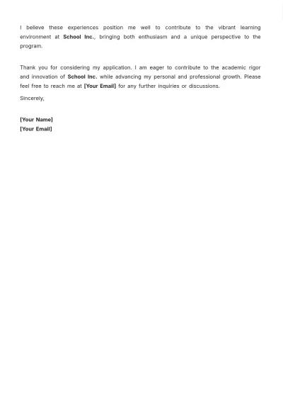 Free Statement Letter for Graduate School Template to Edit Online
